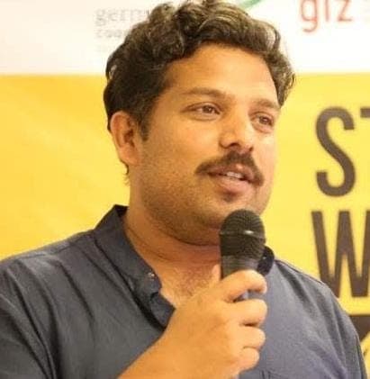 Portrait of Mr. Mahendra Pyati, Trustee of Nav Prabhuthi Trust